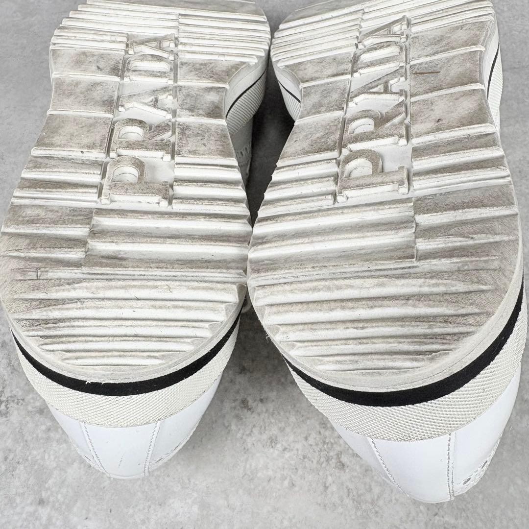 PRADA Platform Wingtip Leather Shoes, Size 7, Men's, From Japan, y9741 thumbnail 5