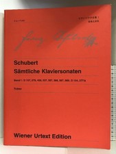 Vienna Original Edition 220 Schubert Piano Sonata Complete Works 1 Music Tomos