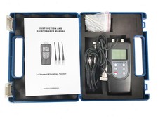 3 Channels Vibration Tester Meter with Frequency Range Acceleration 10Hz~10kHz