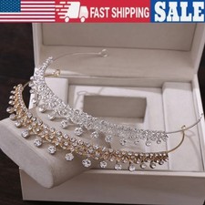Crystal Rhinestone Queen Crown Tiara Wedding Pageant Bridal Diamante Headpiece