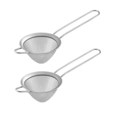 TeamFar Fine Mesh Strainer Set of 2, 3.3’’ Stainless Steel Small Conical Cone...