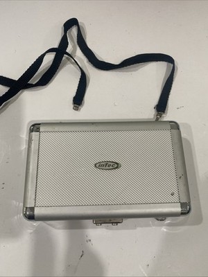 Intec Aluminum Hard  Hand Held Game Carrying Case Padded Silver/Black
