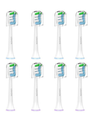 Replacement Toothbrush Heads  8 Pack  Compatible with Phillips Sonicare Snap-on
