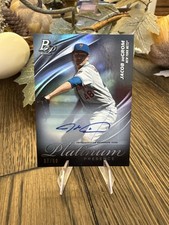 New York Mets Star Jacob Degrom 2019 Bowman Platinum Auto /50 Current Ranger!