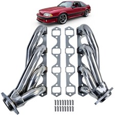 Für Ford Mustang 5.0L 1986-1995 Edelstahl Fächerkrümmer Krümmer Header poliert
