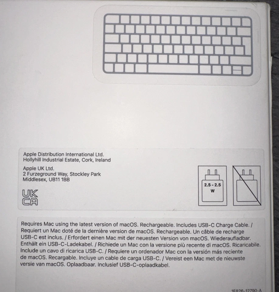 Apple Magic Keyboard A3203 MXCL3B/A USB-C British English - Excellent Condition - Image 3 of 4