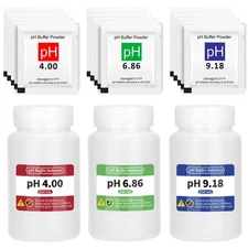 15 Pack pH Meter Calibration Solution Buffer Solution Powder for Precise & Ea...