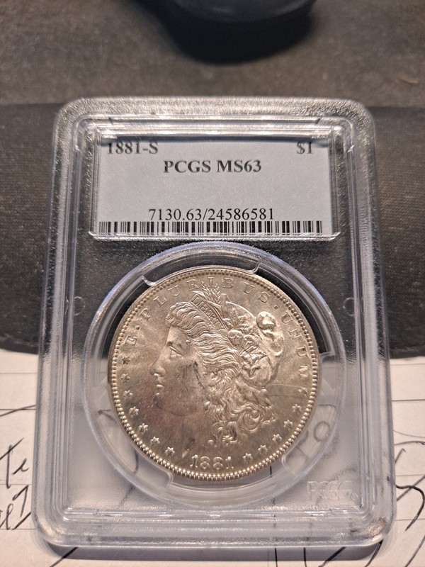 1881-S $1 Morgan Dollar PCGS MS63