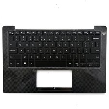 New 0KPRW0 KPRW0 For Dell XPS 13 9370 9380 7390 Black Palmrest Keyboard Backlit