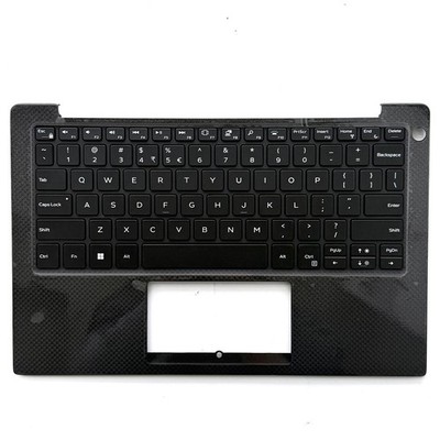 New 0KPRW0 KPRW0 For Dell XPS 13 9370 9380 7390 Black Palmrest Keyboard Backlit