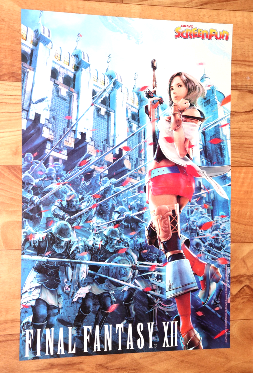 PS4 PS2 Fran Balthier Age Zodiac XII Fantasy Final ポスター B2 FF12 POSTER IN MADE ポスター