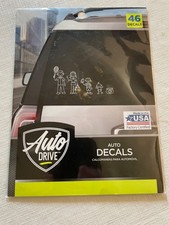 Auto Drive Family Stick Figure Auto Decals Made In Usa 46 Pieces