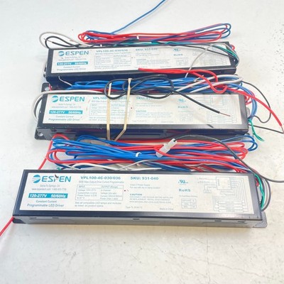ESPEN VPL100-4C-030/036 Programmable LED Driver 300/360MA 120-277V (lot of 3)