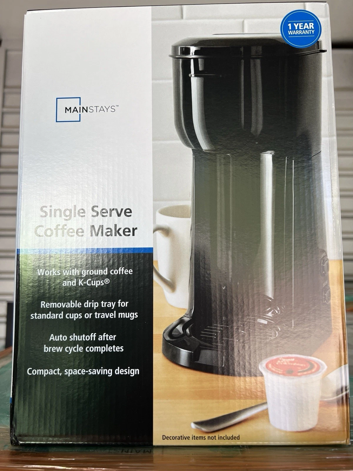 Mainstays Single Serve Dual Brew Coffee, Black, MODEL 202140
Opens in a new window or tab