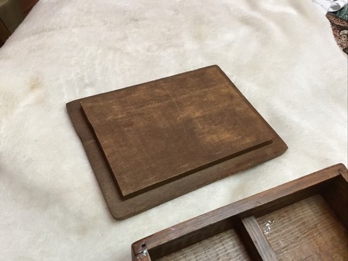 Vintage König/Königin Holz 2 Deck Spielkarten Halter - 6” x 5” Box - Bild 10 von 10