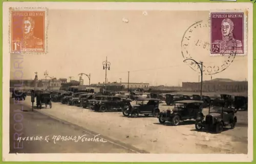 af0733 - ARGENTINA - Vintage Postcard - Necochea  - Real photo - 1917
