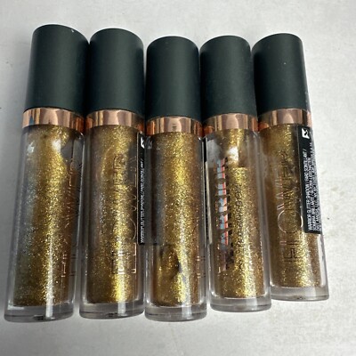 (5x) Warrior Glitter Shadow - WG3 Bomb by Flower for Women - 0.13 oz Eye Shadow
