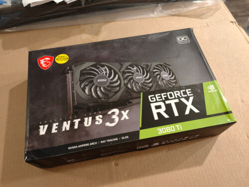 MSI GeForce RTX 3080 Ti VENTUS 3X OC 12GB GDDR6X Graphics Card With BOX - Afbeelding 1 van 9