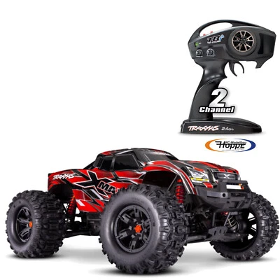 Traxxas X-Maxx 4x4 Vxl Rouge Ceinturée Rtr Sans Akku / Chargeur 1/7 Mostre Truck - Photo 1/4