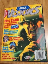 Vintage Sega Visions Fahrenheit 32X Magazine Aug/Sept 1994 Taz Escapes From Mars