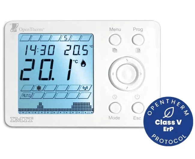 IMIT TERMOSTATO CRONOTERMOSTATO SETTIMANALE TECHNO WPT ART. 578138 BIANCO