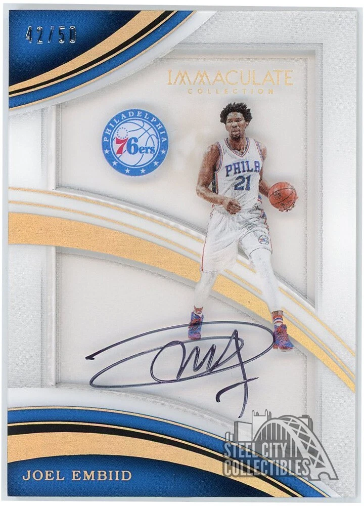 Basketball Trading Cards Joel Embiid Sports Autographed for sale
