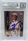 Allen Iverson Signed 1996-97 Upper Deck #91 Rookie Card Beckett Auto 10 Grade