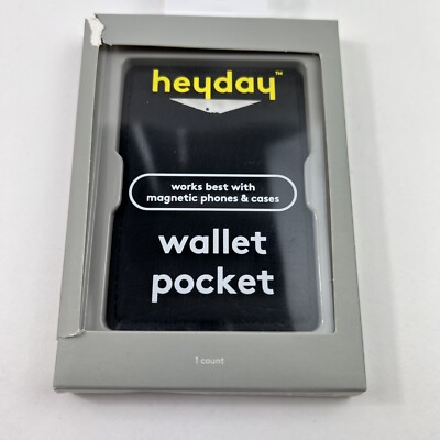 Heyday Wallet Pocket Fits Most Smartphones Black