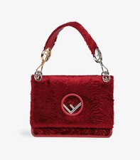 Fendi Red Velvet Medium Kan I