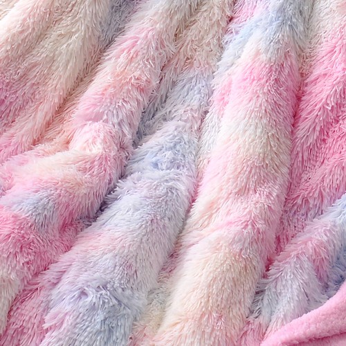 Shaggy Long Pile Throw Rug Blanket Sherpa Plush Coverlet Warm 150x200cm Size Bed - Picture 26 of 42