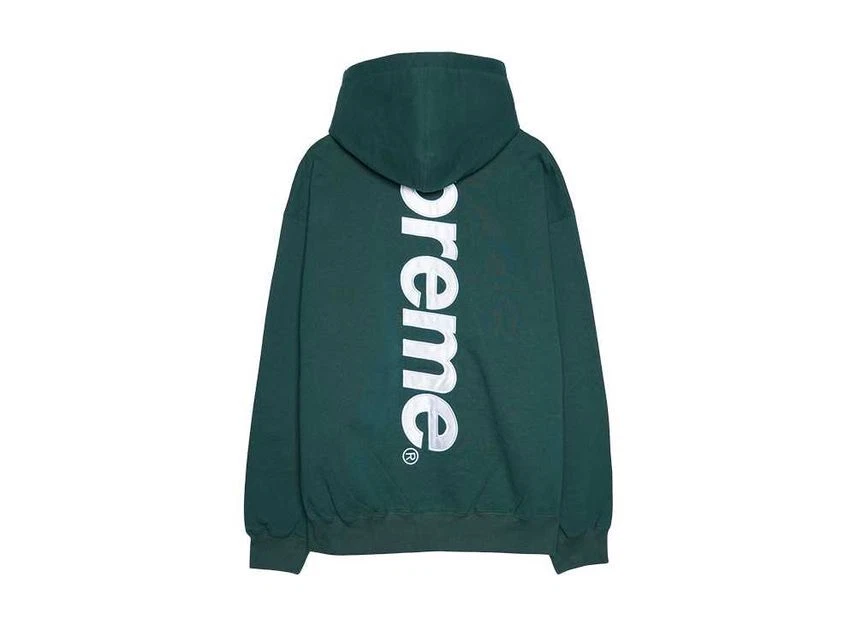 Sweat à capuche Supreme Satin Applique Vert