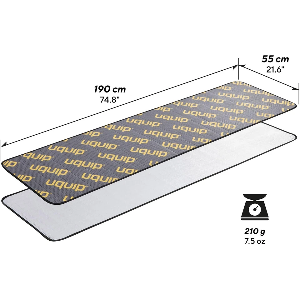 Alu Isomatte Flexy 190 cm Camping Thermo Isolier Matte Single Thermomatte - Bild 2 von 4