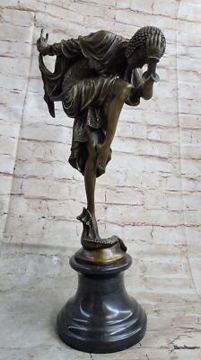 Unterzeichnet Bronze Jugendstil Deko Chiparus Statue Figur Skulptur Kunst Lrg