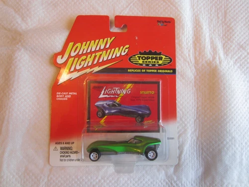 2000 Johnny Lightning Topper Series: Green Stiletto NIP