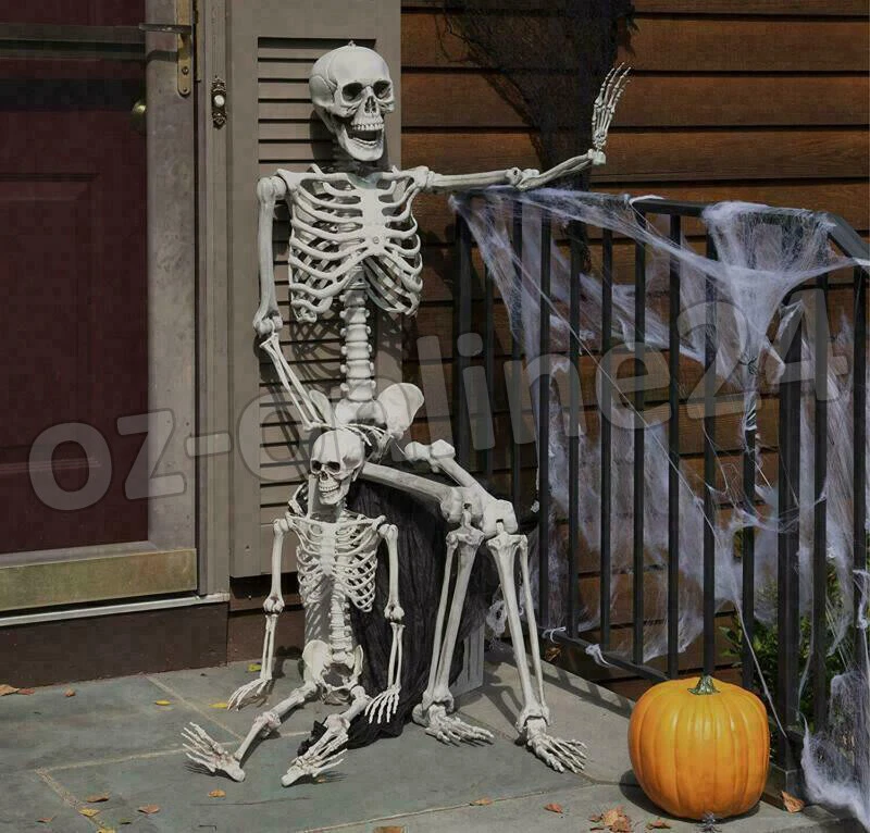 170cm Halloween Poseable Skeleton Full Life Size Human Skeleton Decoration Prop - image 4 of 4