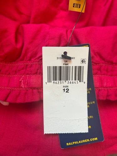Ralph Lauren Girls Crochet Trim Cotton Gauze Pant Size 12 - Picture 9 of 17