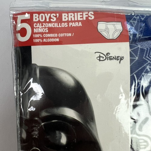 Handcraft STAR WARS Boy’s Briefs Size 4 Package of 5 Briefs Multi Colors Lot/2 - Picture 6 of 6