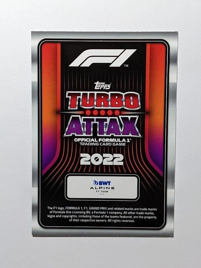 2022 Topps Turbo Attax F1 Formula 1 Grand Prix Booster Esteban Ocon #321 - Image 2 of 2