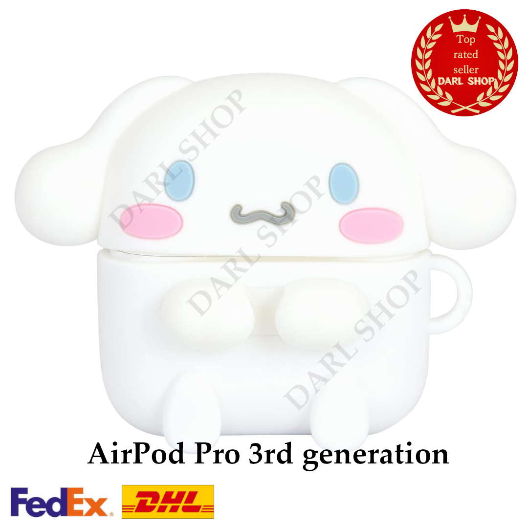 Gourmandise Sanrio Characters AirPods Pro 3rd Silicone Case Cinnamoroll NEW