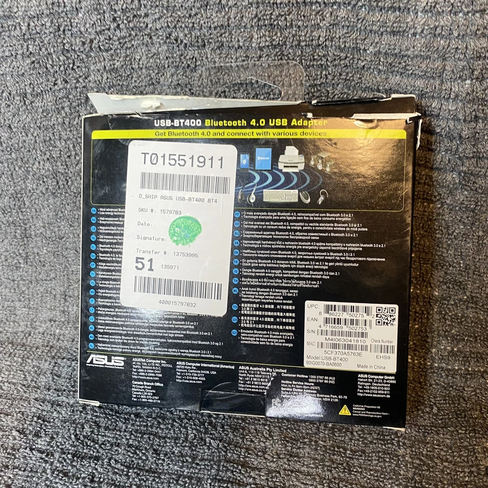 ASUS USB-BT400 USB 2.0 Bluetooth 4.0 Adapter - Image 2 of 4