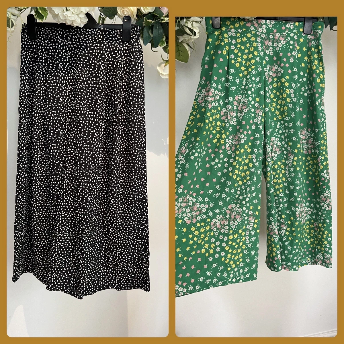 Brown Animal Print Wide Leg Crop Trousers New Look #63 Brown Animal Print Wide Leg Crop Trousers New Look