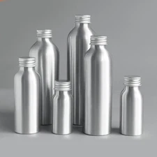 30ml-250ml Empty Aluminum BottlesMetal Bottle Refillable Portable Container