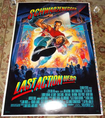 Rare Last Action Hero 1S ORIGINAL MOVIE POSTER Executive Printers Proof  1993