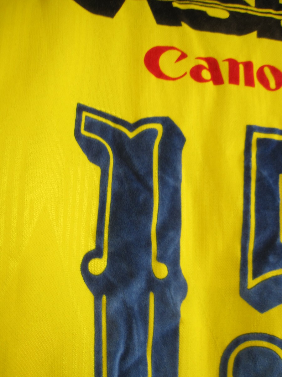 Maillot Vintage ASM Clermont #15 Jaune - Le Roc Taille XL