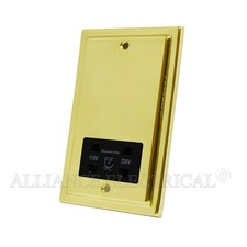 Full Range Victorian Polished Brass Light Switch Socket Outlet Dimmer Electrical