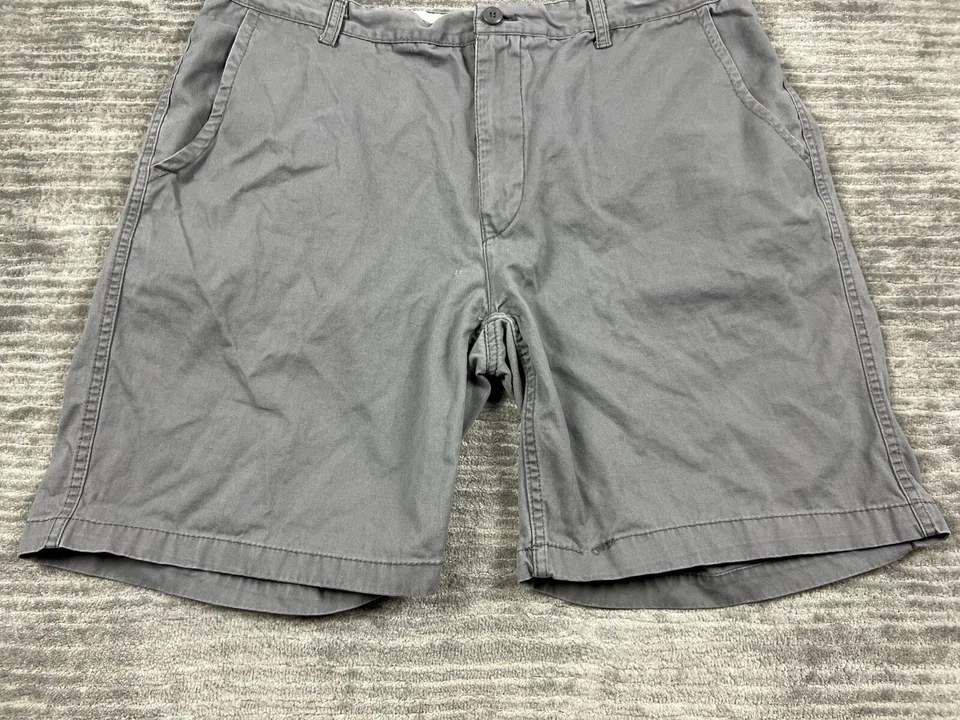 Pantalones Cortos City Streets Para Hombre 40 Gris Frente Plano Chino Exterior Informal Foto 3 de 4