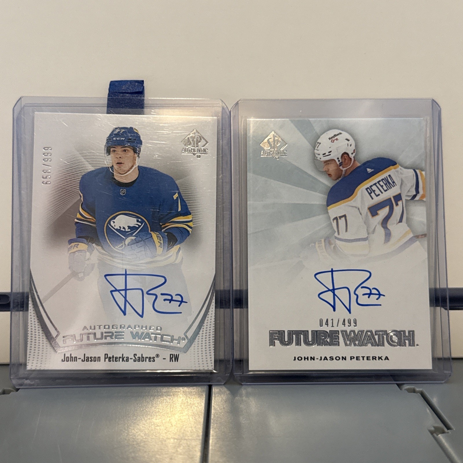 2021 SP Authentic JJ Peterka Future Watch Auto /999 AND /499