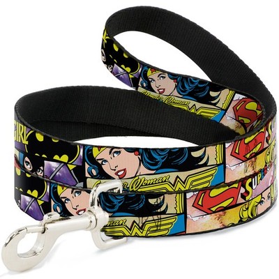 Dog Leash Superheroines Wonder Woman/Supergirl/Batgirl NARROW 0.5'' (US IMPORT)