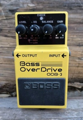 Boss, OBD-3, Bass, Overdrive, Guitar, Effect Pedal, Yellow Led