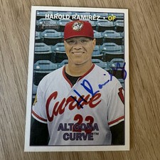 2016 Topps Heritage Harold Ramirez #54 In Person Auto Altoona Curve